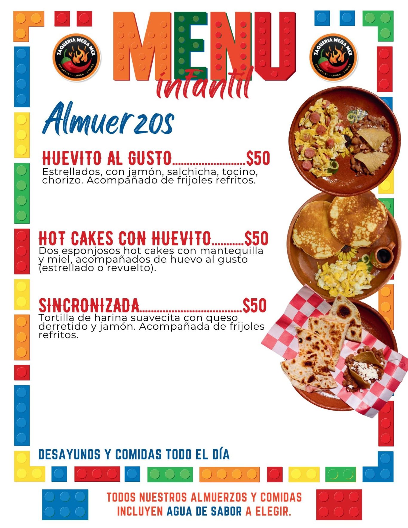Menú Infantil Menú Infantil